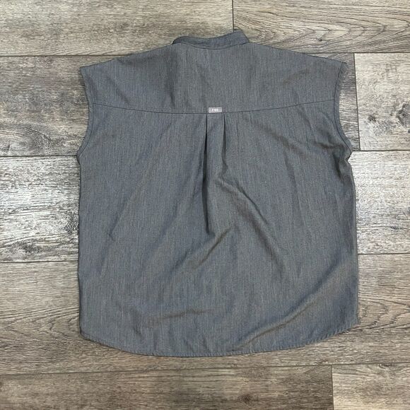 FIGS Technical Collection Sleeveless Scrub Top Gray Medical Dental Women's Small - Picture 4 of 7